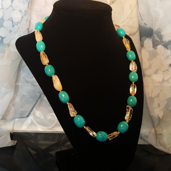 Jewelry - Brazilian Citrine & Magnesite Necklace